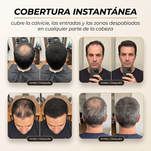 Fibra Dura — Cubre calvas y entradas en 10 segundos